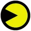 PAC-MAN: sárga (jelvény, 2,5 cm)