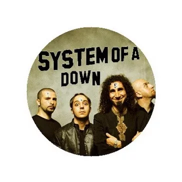 SYSTEM OF A DOWN: Band (jelvény, 2,5 cm)