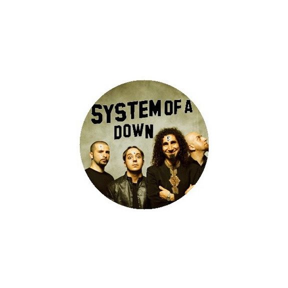 SYSTEM OF A DOWN: Band (jelvény, 2,5 cm) SYSTEM OF A DOWN: Band (jelvény, 2,5 cm)