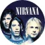 NIRVANA: Band (jelvény, 2,5 cm)