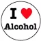 I LOVE ALCOHOL (jelvény, 2,5 cm)
