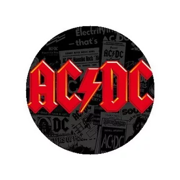 AC/DC: Logo Red (jelvény, 2,5 cm)
