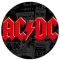 AC/DC: Logo Red (jelvény, 2,5 cm)
