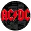 AC/DC: Logo Red (jelvény, 2,5 cm)