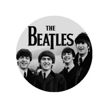 BEATLES: 1964 B/W (jelvény, 2,5 cm)