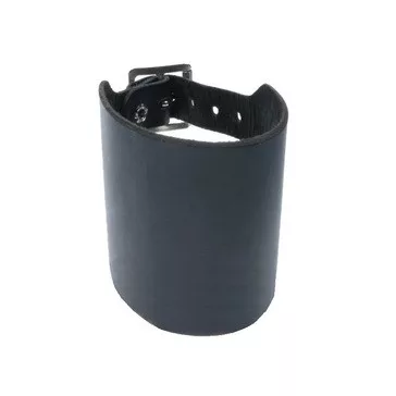 Üres, bőr csuklószorító (6,5 cm széles)