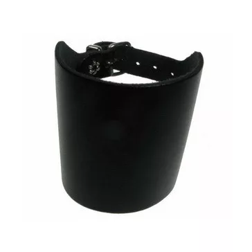 Üres, bőr csuklószorító (8,5 cm széles)
