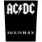 AC/DC: Back In Black (hátfelvarró / backpatch)