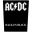 AC/DC: Back In Black (hátfelvarró / backpatch)