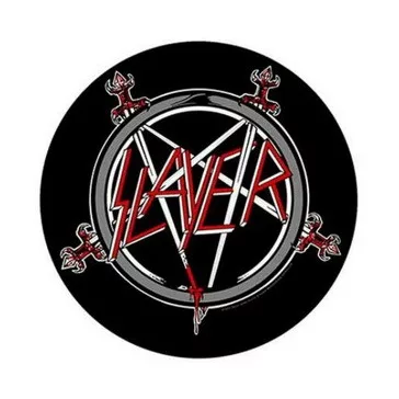 SLAYER: Pentagram Circle (hátfelvarró / backpatch)