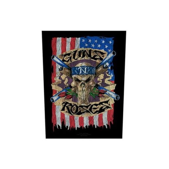 GUNS N' ROSES: Flag (hátfelvarró / backpatch) GUNS N' ROSES: Flag (hátfelvarró / backpatch)