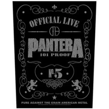 PANTERA: 101% Proof (hátfelvarró / backpatch)