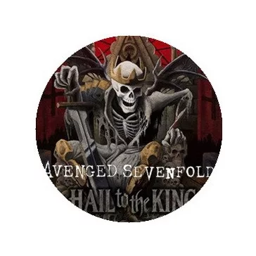 AVENGED SEVENFOLD: Hail To The King (jelvény, 2,5 cm)