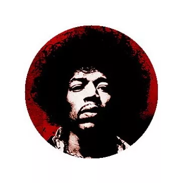 JIMI HENDRIX: Portrait (jelvény, 2,5 cm)