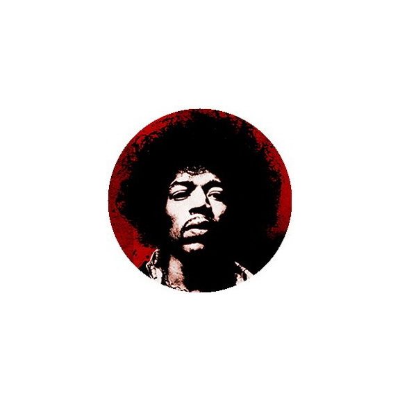 JIMI HENDRIX: Portrait (jelvény, 2,5 cm) JIMI HENDRIX: Portrait (jelvény, 2,5 cm)