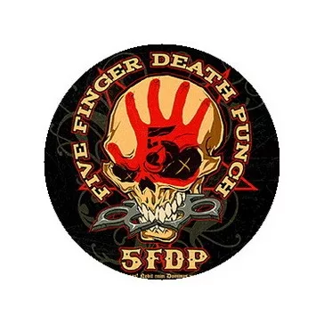 FIVE FINGER DEATH PUNCH: Skull (jelvény, 2,5 cm)