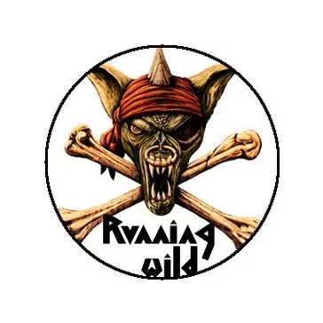 RUNNING WILD: Logo (jelvény, 2,5 cm)