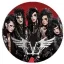 BLACK VEIL BRIDES: Band Winged Logo (jelvény, 2,5 cm)