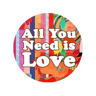 ALL YOU NEED IS LOVE (jelvény, 2,5 cm)