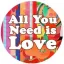 ALL YOU NEED IS LOVE (jelvény, 2,5 cm)