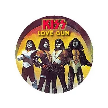 KISS: Love Gun (jelvény, 2,5 cm)