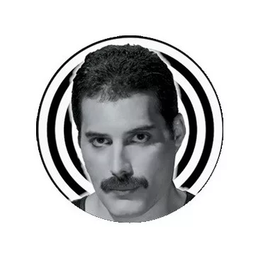 QUEEN: Freddie (jelvény, 2,5 cm)