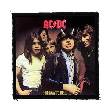 AC/DC: Highway To Hell (9,5 cm x 9,5 cm) (felvarró)