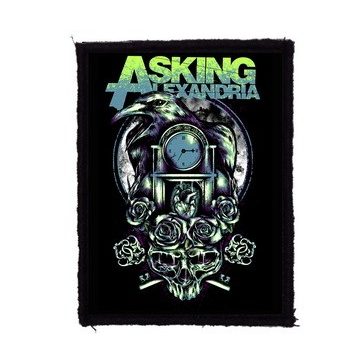 ASKING ALEXANDRIA: Crow Time (7 cm x 9,5 cm) (felvarró)