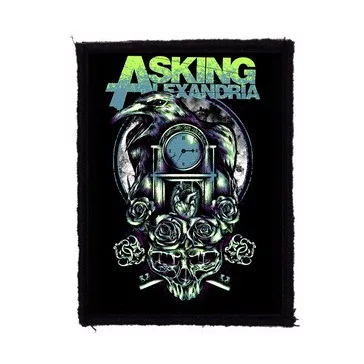 ASKING ALEXANDRIA: Crow Time (7 cm x 9,5 cm) (felvarró)