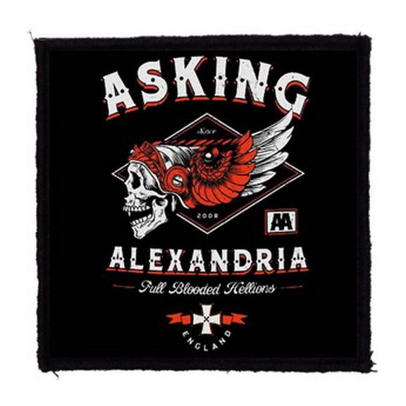 ASKING ALEXANDRIA: Full Blooded (9,5 cm x 9,5 cm) (felvarró) ASKING ALEXANDRIA: Full Blooded (9,5 cm x 9,5 cm) (felvarró)