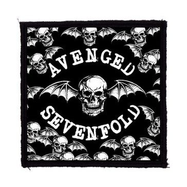 AVENGED SEVENFOLD: BW Bats (9,5 cm x 9,5 cm) (felvarró)