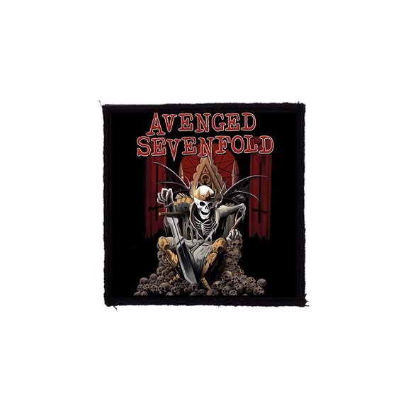AVENGED SEVENFOLD: Hail To The King (9,5 cm x 9,5 cm) (felvarró) AVENGED SEVENFOLD: Hail To The King (9,5 cm x 9,5 cm) (felvarró)