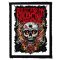 BULLET FOR MY VALENTINE: Skull Roses (7,5 cm x 9,5 cm) (felvarró)