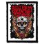 BULLET FOR MY VALENTINE: Skull Roses (7,5 cm x 9,5 cm) (felvarró)