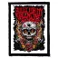 BULLET FOR MY VALENTINE: Skull Roses (7,5 cm x 9,5 cm) (felvarró)