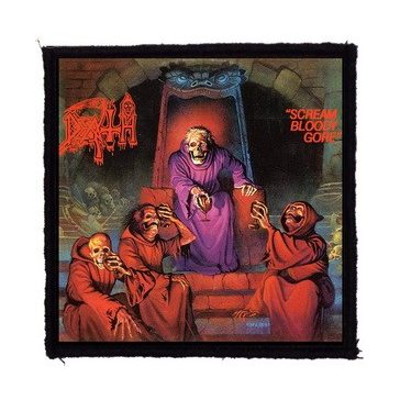 DEATH: Scream Bloody (9,5 cm x 9,5 cm) (felvarró)