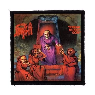 DEATH: Scream Bloody (9,5 cm x 9,5 cm) (felvarró)
