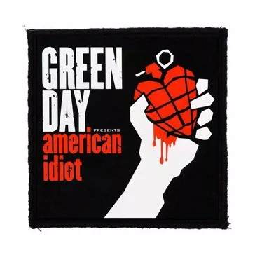 GREEN DAY: American Idiot (9,5 cm x 9,5 cm) (felvarró)