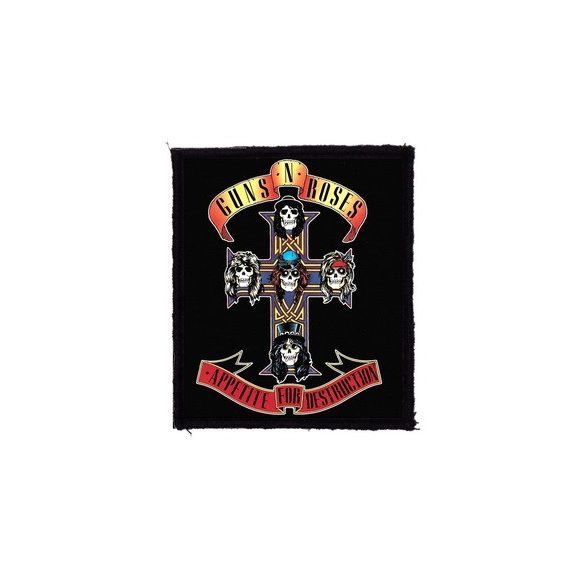 GUNS N' ROSES: Appetite For Destruction (8 cm x 9,5 cm) (felvarró) GUNS N' ROSES: Appetite For Destruction (8 cm x 9,5 cm) (felvarró)