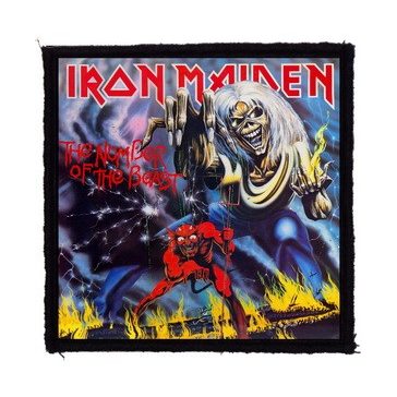   IRON MAIDEN: Number Of The Beast (9,5 cm x 9,5 cm) (felvarró)
