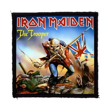 IRON MAIDEN: Trooper (9,5 cm x 9,5 cm) (felvarró)