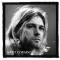 KURT COBAIN: Portrait FF (9,5 cm x 9,5 cm) (felvarró)