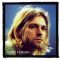 KURT COBAIN: Portrait színes (9,5 cm x 9,5 cm) (felvarró)