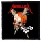 METALLICA: Damage (9,5 cm x 9,5 cm) (felvarró)