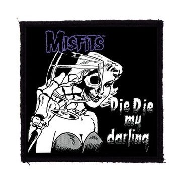 MISFITS: Die Die My Darling (9,5 cm x 9,5 cm) (felvarró)