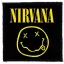 NIRVANA: Smiley (9,5 cm x 9,5 cm) (felvarró)
