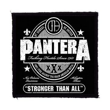 PANTERA: Stronger (9,5 cm x 9,5 cm) (felvarró)