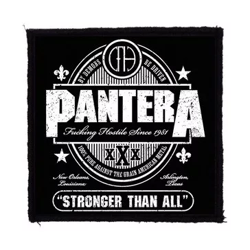 PANTERA: Stronger (9,5 cm x 9,5 cm) (felvarró)