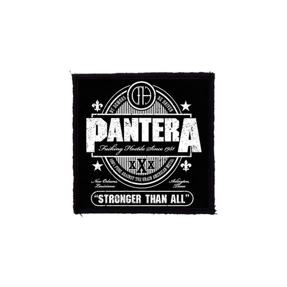 PANTERA: Stronger (9,5 cm x 9,5 cm) (felvarró) PANTERA: Stronger (9,5 cm x 9,5 cm) (felvarró)