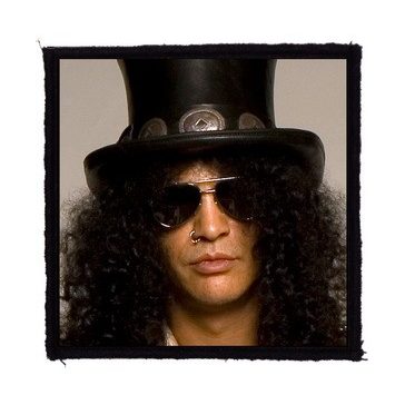 SLASH: Portrait (9,5 cm x 9,5 cm) (felvarró)